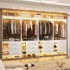 Aheaplus 30'' Freestanding Closet Organizer with Hanging Rods and Drawers, Closet System with Storage Shelves - 2 of 4