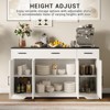 55" Modern Farmhouse Sideboard Cabinet with 4 Doors & Drawers - 4 of 4