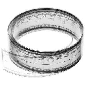 Unique Bargains PET Plastic Folding Film Flexible Ruler with R Angle and Width Lines - 1 of 4