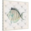 Amanti Art Neutral Vintage Fish I by Elizabeth Medley Canvas Wall Art Print Framed 22 x 22-in. - 3 of 4