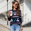 Pullover Christmas Sweaters for Women Long Sleeve Crew Neck Sweater with Snowflakes Pattern Sweater Jacquard Knit Sweater - 3 of 4