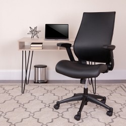 Flash Furniture High Back Designer White Leathersoft Smooth Upholstered Executive Swivel Office 