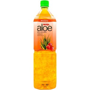 IBERIA aloe Strawberry Aloe Vera Drink - 50.8 fl oz Bottle - 1 of 3