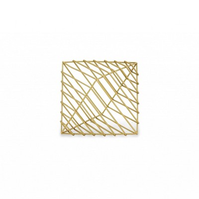 HomeRoots 8" Gold Cast Iron Modern Abstract Tabletop Sculpture