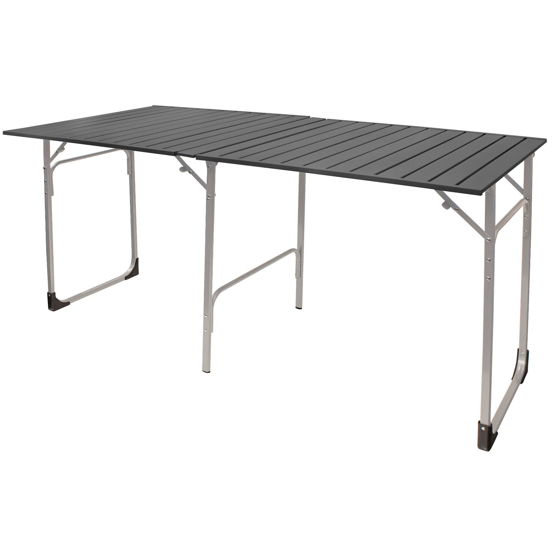 GCI Outdoor 24.2 Slim-Fold Portable Aluminum Camp Table - Black Chrome