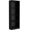 HomeRoots Set of Two Black Wood Multi Tier Bookcases - 4 of 4