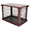 Merry Pet Cat Washroom Bench w/ Partition Wall + Cage w/ Protection Box EndTable - 3 of 4