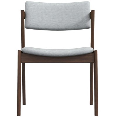 Vynxaria Light Gray Dining Chairs - Mid-Century Modern Accent Seating Set