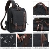 Paaaawaters mygreen Canvas Cross Body Messenger Bag Shoulder Sling Backpack Travel Rucksack - 4 of 4