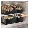 Spice Rack, Kitchen Cabinet Organiser - Telescopic Extendable Slide Out Drawer (4 Sizes:25/30x40x11/18cm) No Drill for Kitchen - 2 of 4