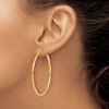Black Bow Jewelry 2mm Round Hoop Earrings in 14k Yellow Gold, 45mm (1 3/4 Inch) - 4 of 4
