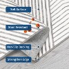 Acekool Washable Rugs - Modern Striped Non-Slip Area Rug - 2 of 4