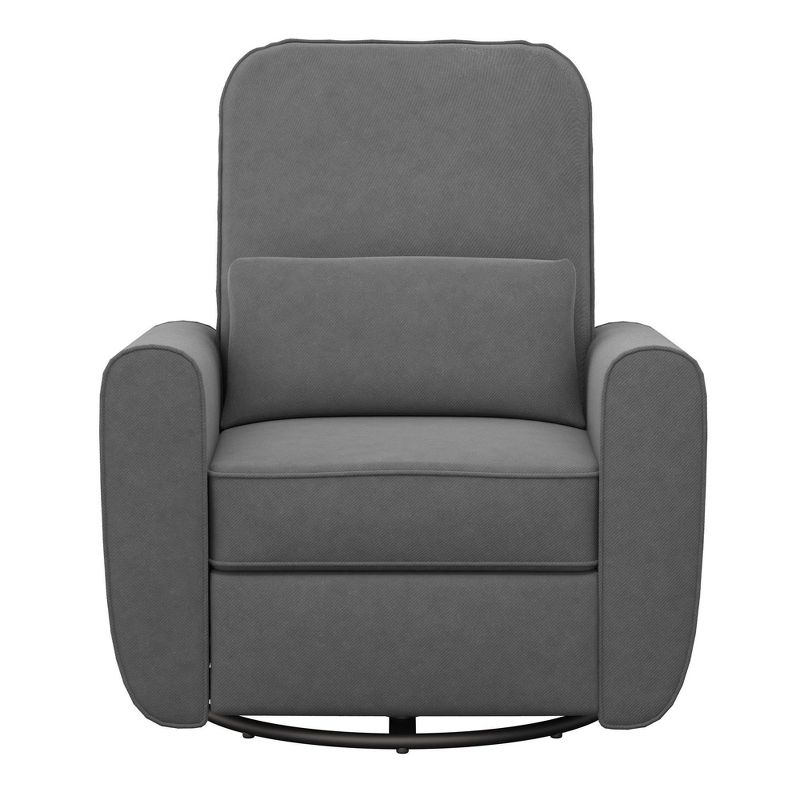 Baby Relax Kennedy Nursery Gliding Recliner Upholstered Accent Chair - Gray, 4 of 23