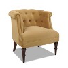 ORRD Tufted Accent Chair Sand Beige, Handcrafted Barrel Chair with High-Density Foam & Hardwood Frame for Living Room, Bedroom，Beige - 3 of 4