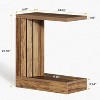 Tribesigns Narrow C-Shaped End Table - 3 of 4