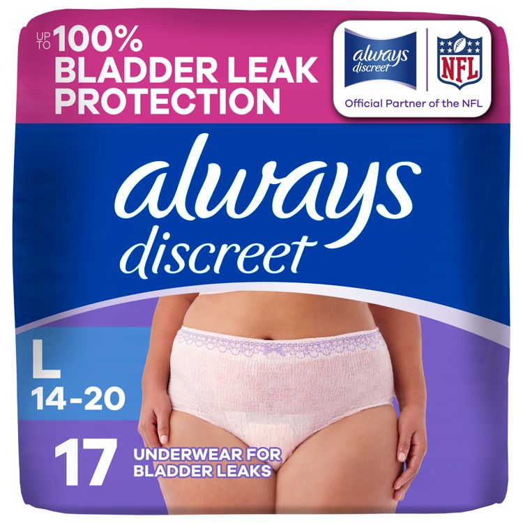 Always Discreet Adult Postpartum Incontinence Underwear for Women - Maximum Protection, 1 of 13