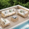 Buenhomino Patio Furniture Set – Outdoor Sectional Wicker Sofa with Cushions, All-Weather PE Rattan Conversation Set for Garden, Balcony & Poolside - 2 of 4