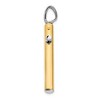 Black Bow Jewelry 14k Two Tone Gold, Polished Cross Pendant, 21 x 38mm - 2 of 4