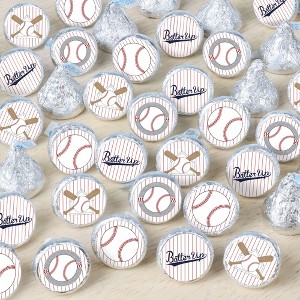 Big Dot of Happiness Batter Up - Baseball - Baby Shower or Birthday Party Small Round Candy Stickers - Party Favor Labels - 324 Count - 1 of 4