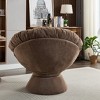 Racxily Oversized Swivel Accent Chair, 360 Swivel Barrel Chair, Papasan Chair for Living Room Bedroom - 4 of 4