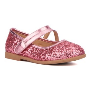 Olivia Miller Girl's Toddler Princess Heart Maryjane Flats - 1 of 4