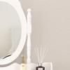 NicBex Vanity Desk with Mirror Small Vanity Table Set with Removable Oval Mirror, British Style Makeup Vanity with 4 Drawer and 1 Stool� White - 3 of 4