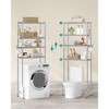 SONGMICS 4 Tier Over The Toilet Storage Metal Storage Rack with Adjustable Shelves and Hooks Space-Saving Bathroom Shelf Organizer - 4 of 4