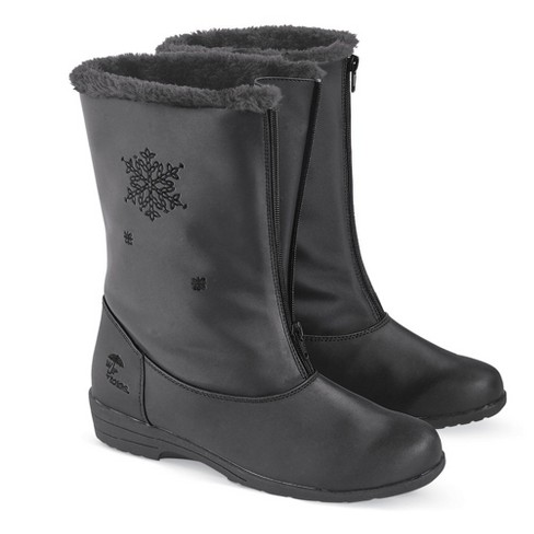 Collections Etc Totes Snowflake Waterproof Boots - image 1 of 3