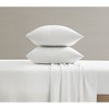 Royal Velvet 4pc California King Signature Dobby Stripe Sheet Set White - 4 of 4
