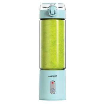 Brentwood 50-Watt 17-Oz. Portable Battery-Operated USB-Chargeable Glass Blender (Blue)