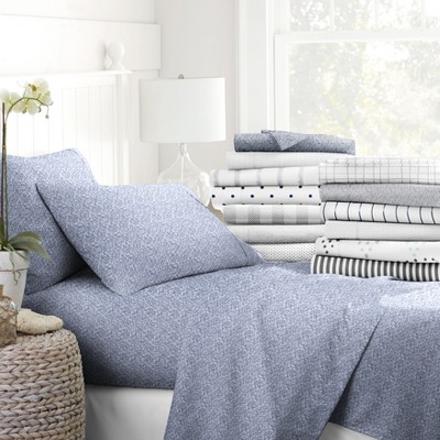 Stripes & Dots Patterns 4PC Sheet Set - Extra Soft, Easy Care - Becky Cameron