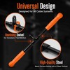 SQUATZ Tricep Straight Bar - Orange , Black - 3 of 4