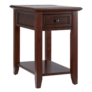 Resnick Accent Table with Hidden Outlet - Espresso - Inspire Q, Brown