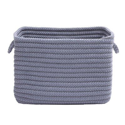 Colonial Mills Modern Farmhouse Home Basket, 12"x8"x10", Shadow Plum