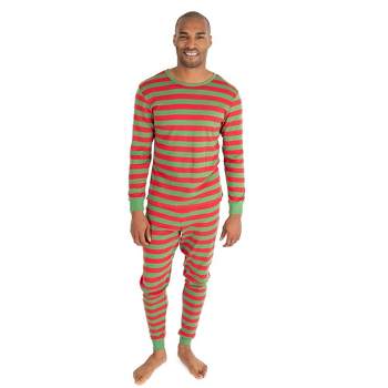 Leveret Mens Two Piece Cotton Striped Christmas Pajamas