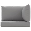 Aghana Digitals 3-Piece Grey Oxford Fabric Rectangular Pallet Cushions: Indoor/Outdoor Comfort, - 4 of 4