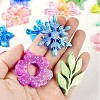 JDICTION 4 Pack Resin Earring Molds With Holes, Snowflake Flower Leaf Silicone Molds for Epoxy Jewelry Casting, DIY Pendant Keychain - 3 of 4