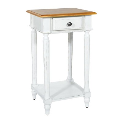 Medford Side Table Distressed White - OSP Home Furnishings