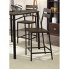5-Piece Counter Height Dining Set with Square Table and 4 Chairs - 3 of 4