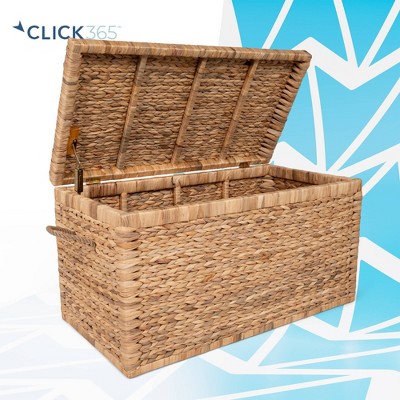 Photo 1 of ClickDecor Farmhouse Wicker Trunk