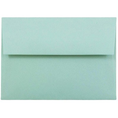 JAM Paper 4Bar A1 Invitation Envelopes 3.625 x 5.125 Aqua Blue 5157439