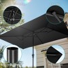 Sonkuki 10 x 6.5Ft Double-Sided Patio Umbrella with Large Canopy Outdoor Table Umbrella for Garden, deck and pool - 4 of 4