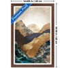 Trends International Reinders: Abstract - Autumn Mountains Framed Wall Poster Prints Mahogany Framed Version 14.725" x 22.375" - 3 of 4