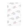 Hudson Baby Infant Girl Cotton Flannel Burp Cloths, Lilac Elephants 10 Pack, One Size - 3 of 4
