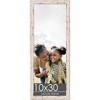 PosterPalooza | Panoramic Shabby Chic White Picture Frame - UV Acrylic, Foam Board Backing, Hanging Hardware - 2 of 4