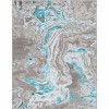 Hauteloom Bonville Blue Marble Rug - 2 of 4