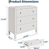 Garvee 3 Drawer Dresser for Bedroom, Chest of Drawers, Closet Dresser Storage Cabinet Organizer for Bedroom, Living Room, Hallway & Office - 2 of 4