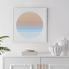 Oceanside Sunrise - 24" X 24" - Golden Brown/Ivory - Framed Wall Art - WLA2002 - Safavieh - 2 of 4