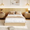 Wood Bed Frame, Wooden Platform Bed with Fluted Design, Queen Bed Frame with Study Support, Easy Assembly, No Box Spring Needed - 2 of 4