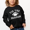 The Juniper Shop Tis The Season Football Youth Ultra-Soft Graphic Sweatshirt - 2 of 3